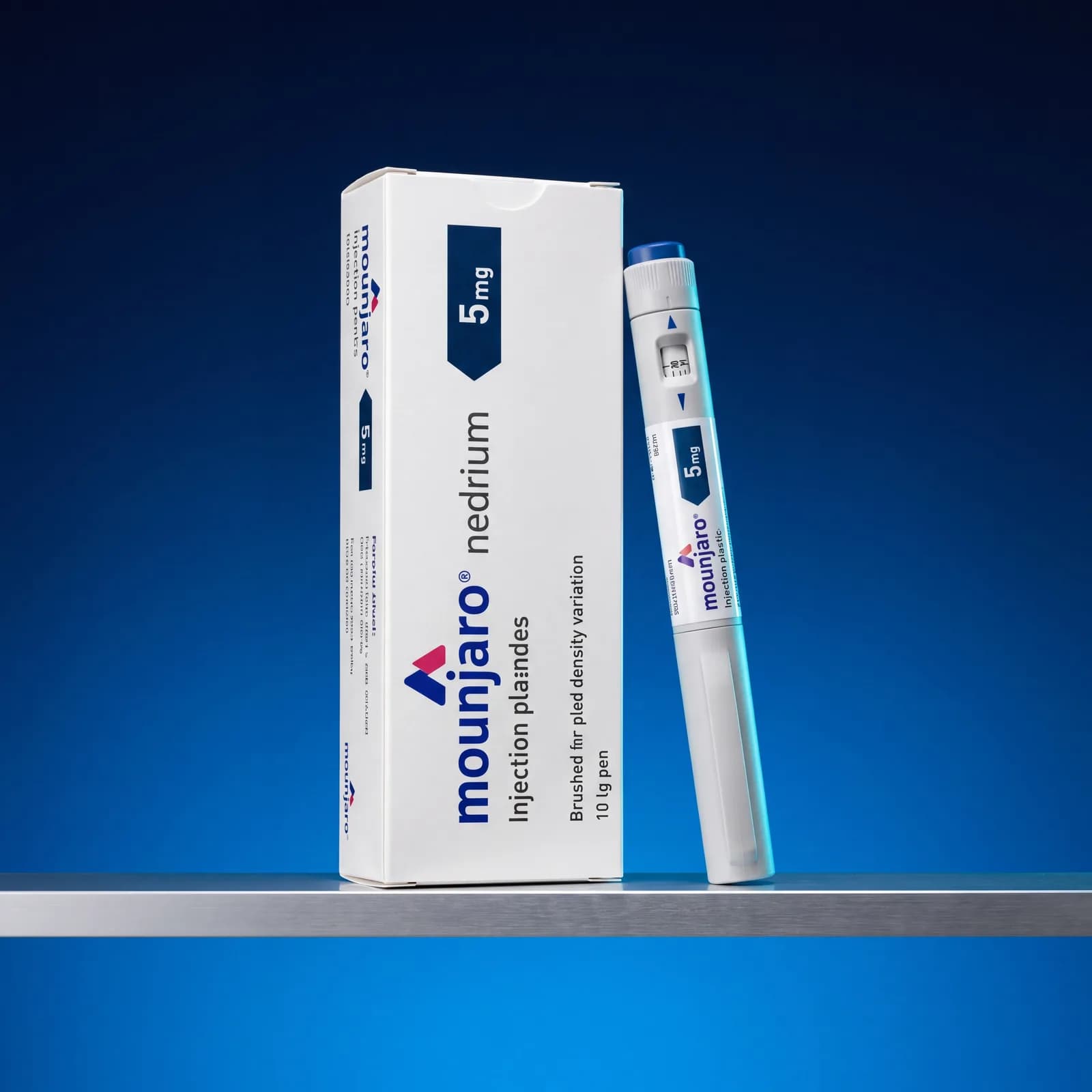 Mounjaro 5 mg carton with KwikPen injection pen